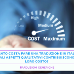 Quanto costa una traduzione e come si determina il prezzo